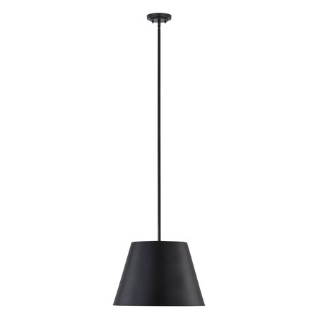 Z-Lite Lilly Pendant, 1-Light, 18 In.W x 13.5 In.H, Matte Black/Matte Black 2307-18MB